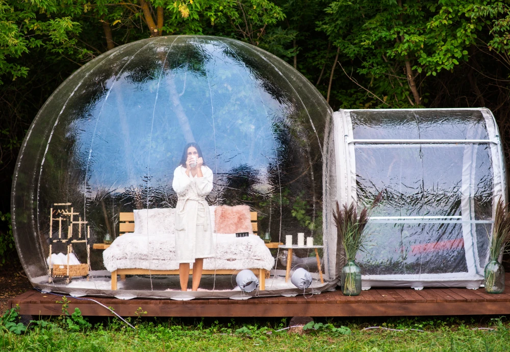 inflatable crystal bubble tent