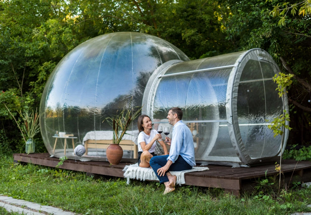 inflatable crystal bubble tent