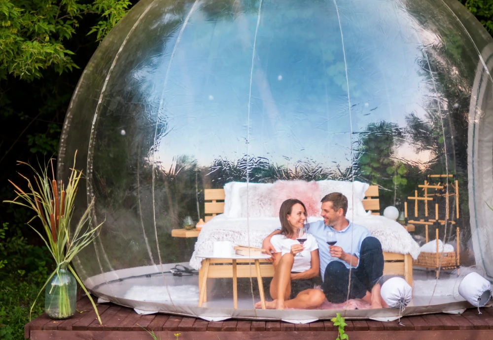 romantic bubble tent